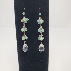 Elegant Beaded Drop Earrings